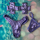 Exotic Dance Wear High Waisted Thong/Star Top