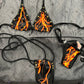 Exotic Dance Wear Black/Red Stretch Fabric Sling Shot Outfit