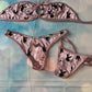 Pink Shimmer Exotic Dance Wear Two-Piece Outfit - Sexy Lingerie