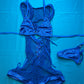 One-Piece Fishnet Outfit with Bikini Top Exotic Dancewear