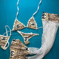 Exotic Dance Wear Set White/Gold Leg Outfit with Fishnet Details