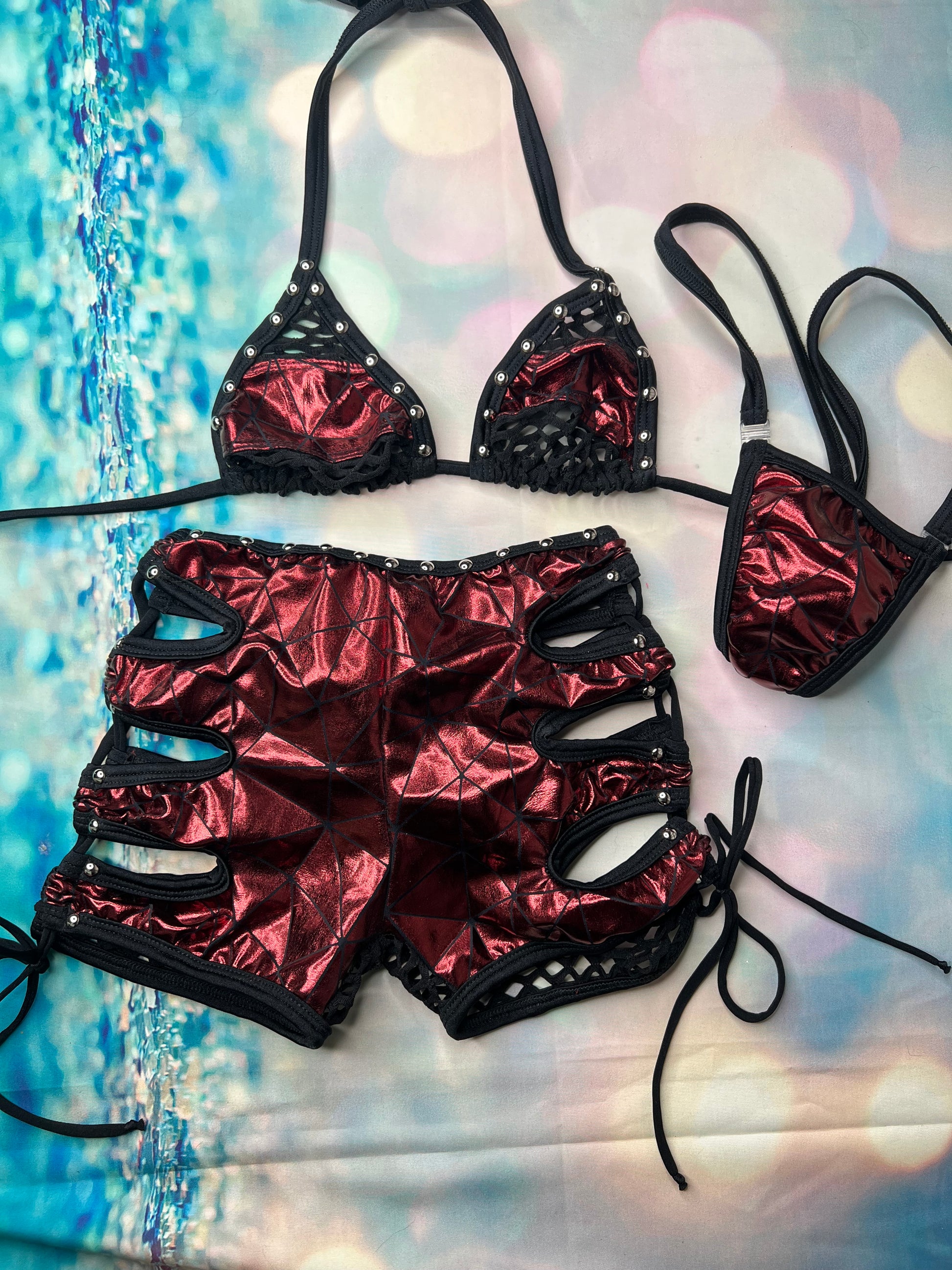 Exotic Dance Wear Bikini Set