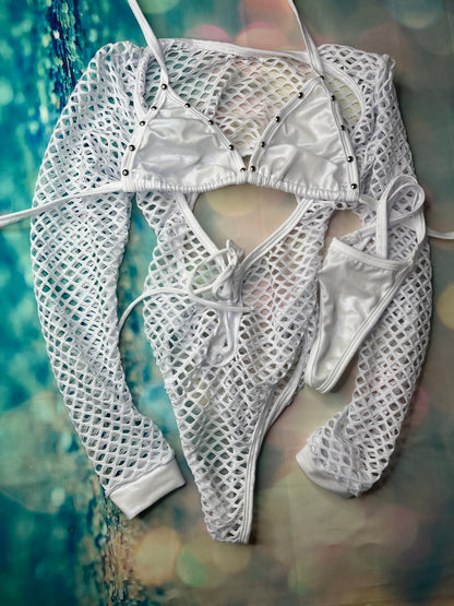 Exotic Dance Wear Leotard Bartender Outfit - LingerieByDylan