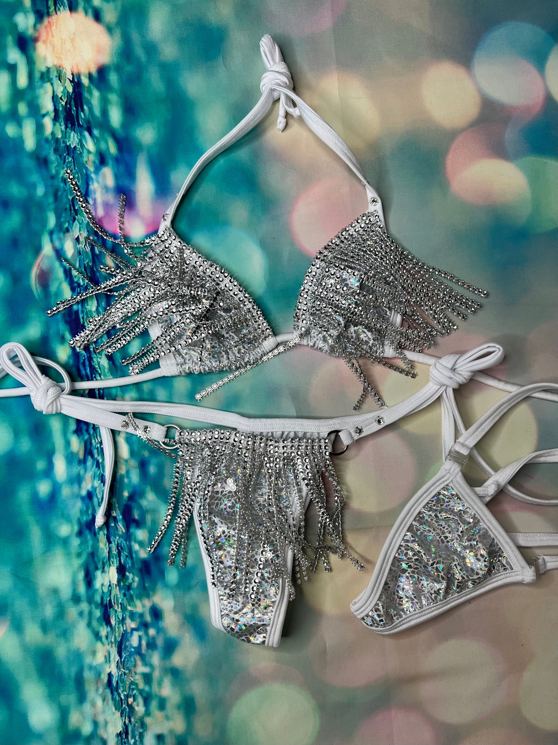 Sizzle on Stage with Exotic Dance Wear: Chrome Fringe Bikini
