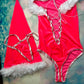 Pink Velvet One-Piece Christmas Outfit