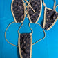Gold/Brown Sling-Shot One-Piece Outfit Luxurious Dance Wear