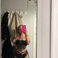 Pink Shimmer Exotic Dance Wear Two-Piece Outfit Stripper